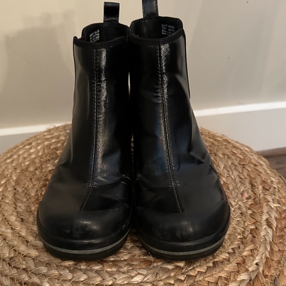 Dansko Women's Black Leather Vail Rain Boot SZ 39 US 8.5-9 - Picture 3 of 8